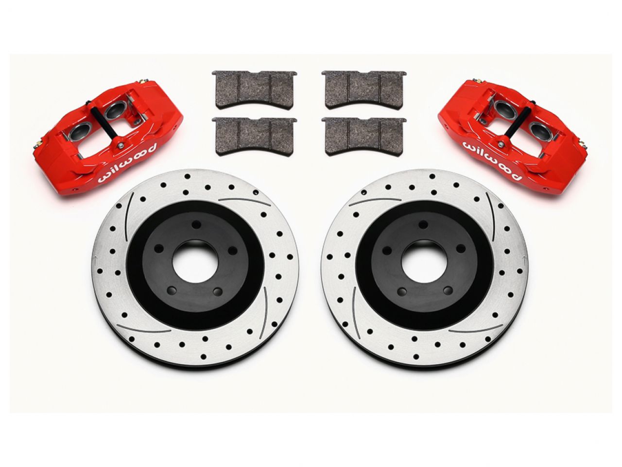 Wilwood SLC56 Front Caliper & Rotor Kit,Red,Corvette All C5/Base C6 1997-2