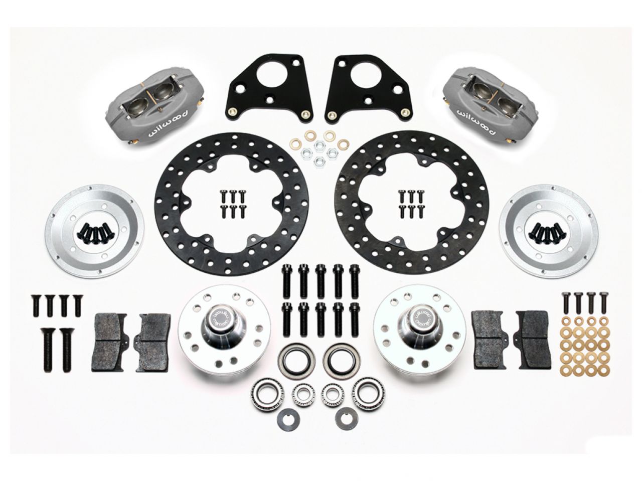 Wilwood FDL Front Drag Kit, Drilled Rotor CPD 62-72 B, 70-72 E W/Drum