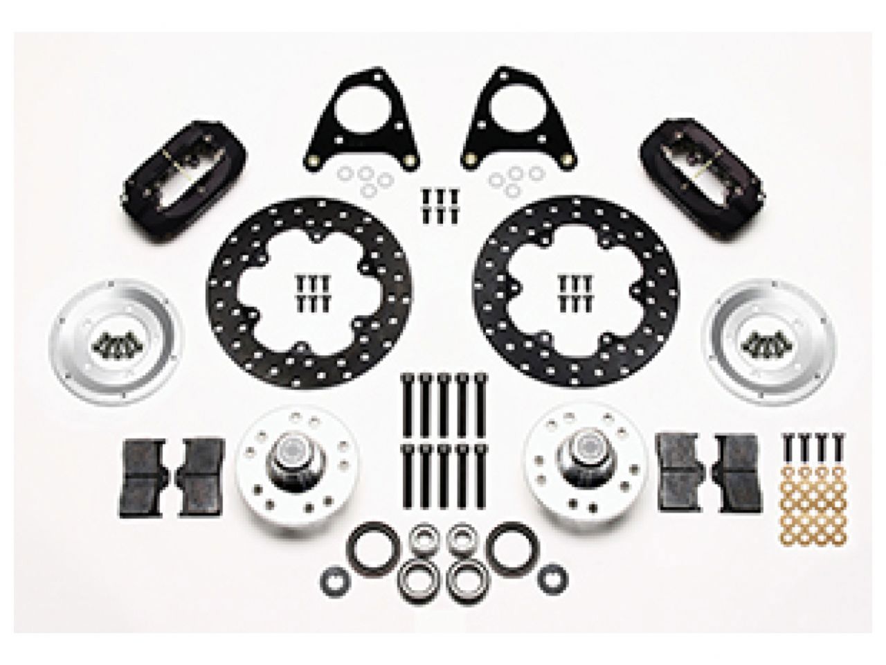 Wilwood FDL Front Drag Kit, Drilled Rotor, 87-93 Mustang