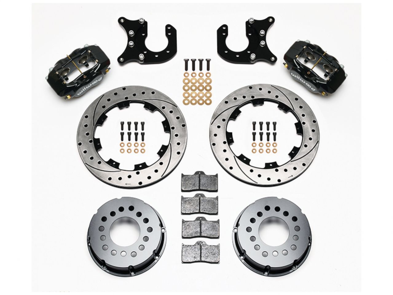 Wilwood FDL P/S Rear Kit, Drilled Rotor, Chevy 12 Bolt-Spec 3.15" Brng