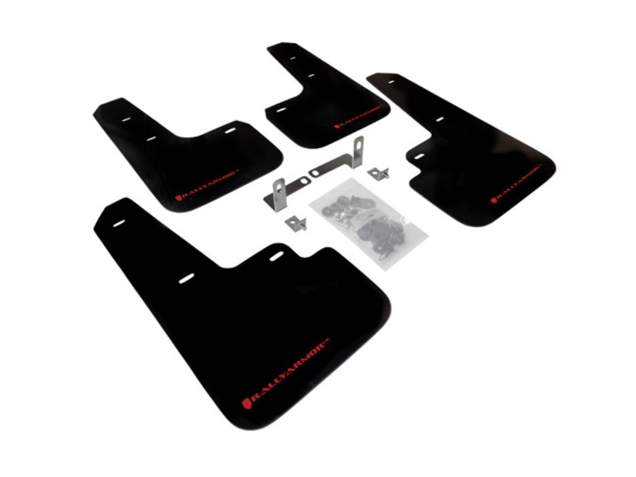 Rally Armor Mud Flaps MF43-UR-BLK/RD Item Image