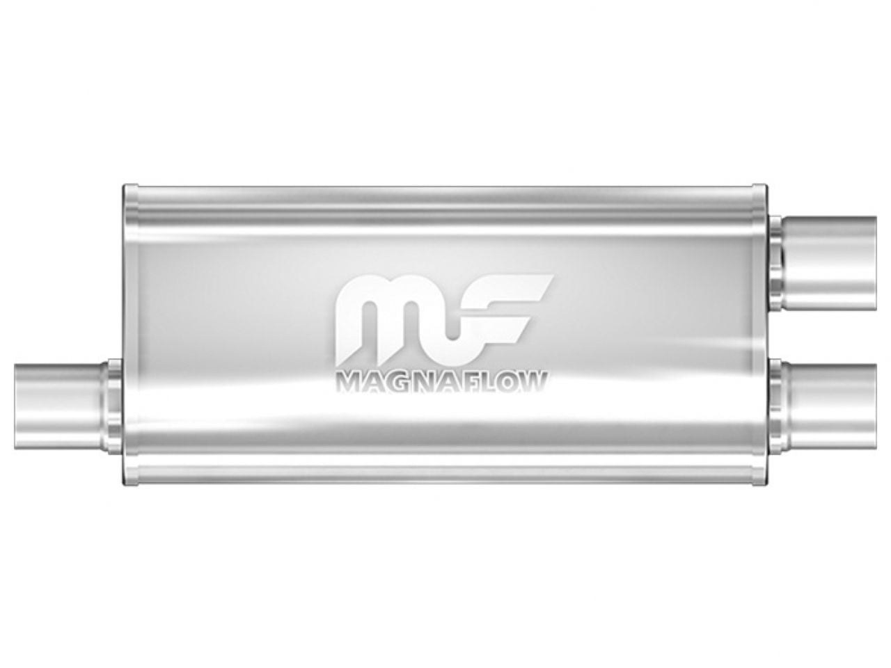 MagnaFlow 5" X 8" Oval Offset/Dual (Transverse) Straight Through Performance Muffler