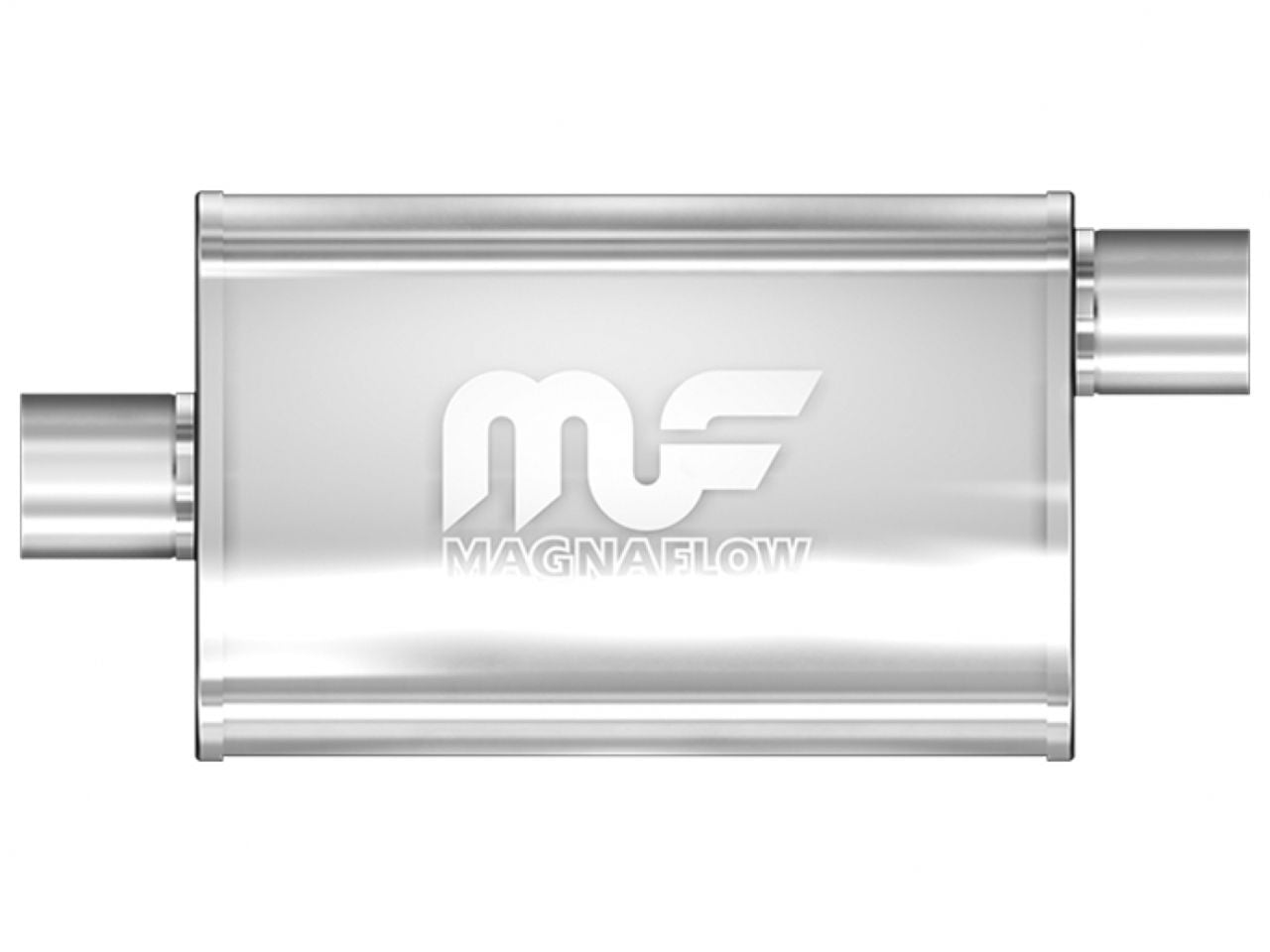 MagnaFlow 4" X 9" Oval Center/Offset Straight Through Performance Muffler