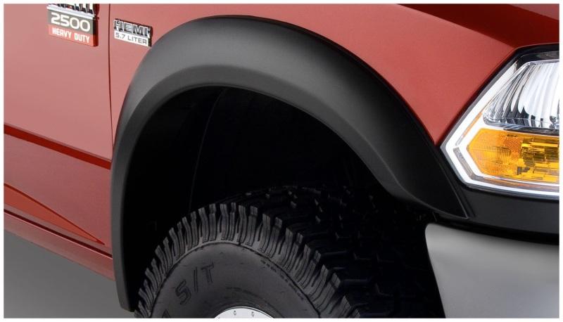 Bushwacker 10-18 Dodge Ram 2500 Extend-A-Fender Style Flares 2pc - Black 50045-02 Main Image