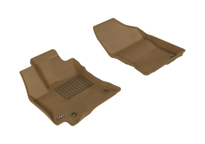 3D MAXpider 2014-2019 Toyota Corolla Kagu 1st Row Floormat - Tan L1TY13711502 Main Image