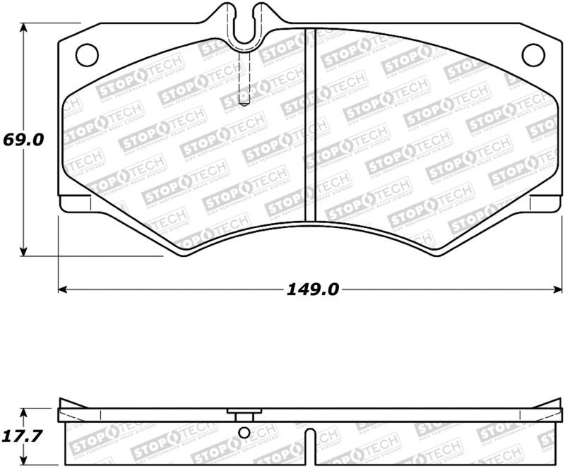 StopTech Street Brake Pads 308.09270 Main Image