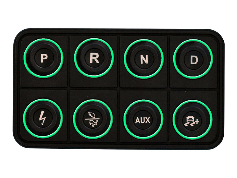 AEM EV 8 Button Keypad CAN Based Programmable Backlighting 30-8400