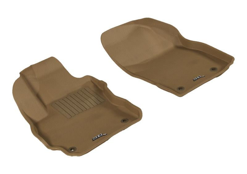 3D MAXpider 2012-2015 Mazda Mazda5 Kagu 1st Row Floormat - Tan L1MZ03911502 Main Image