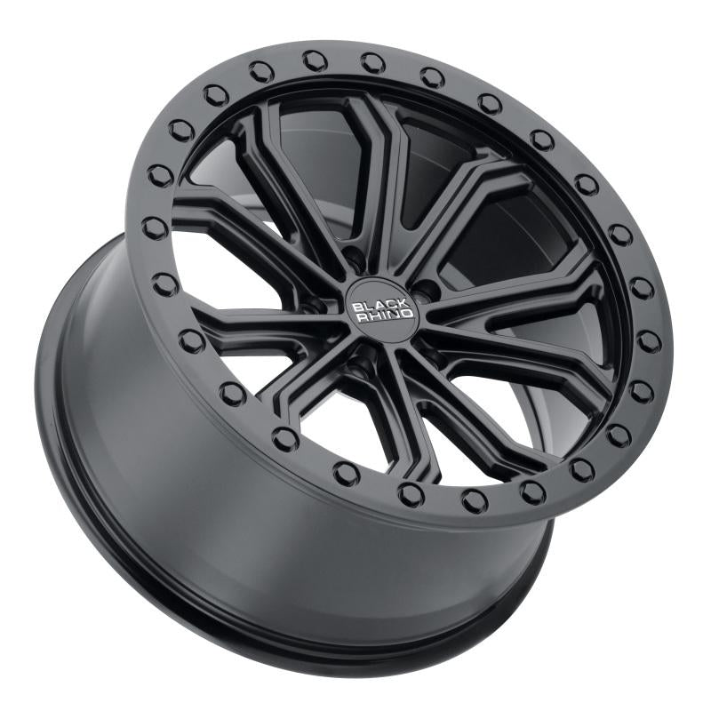 Black Rhino Trabuco 22x10.0 5x127 ET30 CB 71.6 Matte Black w/Black Bolts Wheel 2210TBC305127M71 Main Image