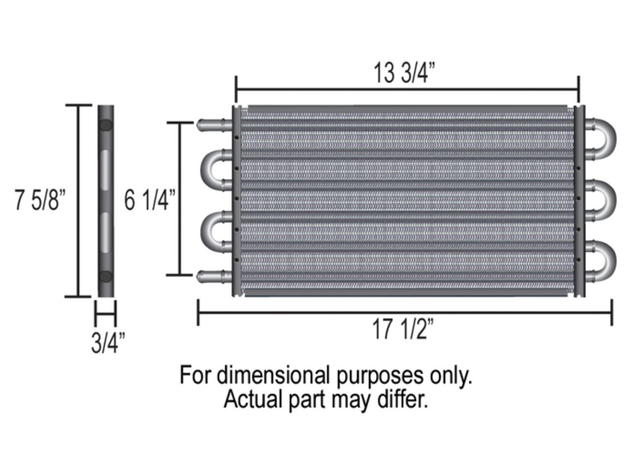 Derale Tube & Fin Cooler (-6AN)