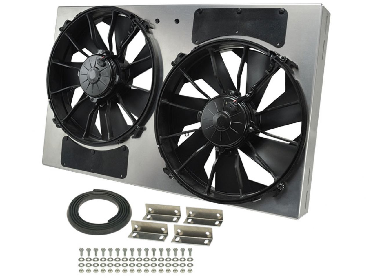 Derale Dual RAD Fan/Aluminum Shroud Assembly