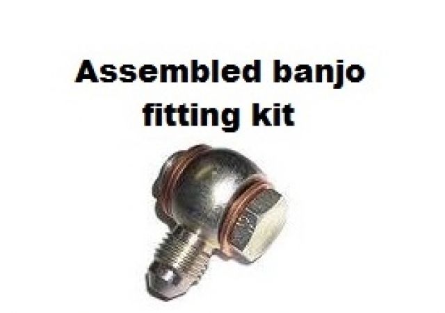 ATP *RESTRICTOR* Banjo style low profile -4 AN oil feed kit, incl. bolt, G 14JEQ