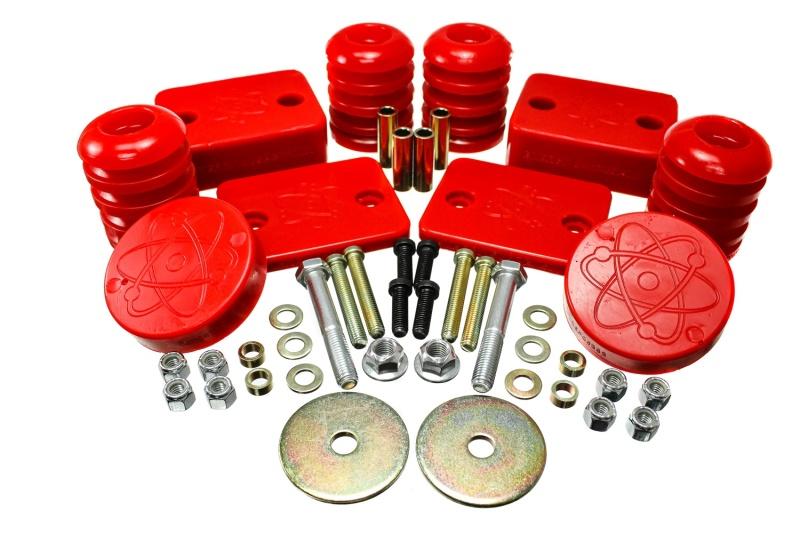 Energy Suspension 18-20 Jeep Wrangler JL Red Front Bump Stop Set (Set of 2) 2.6115R Main Image