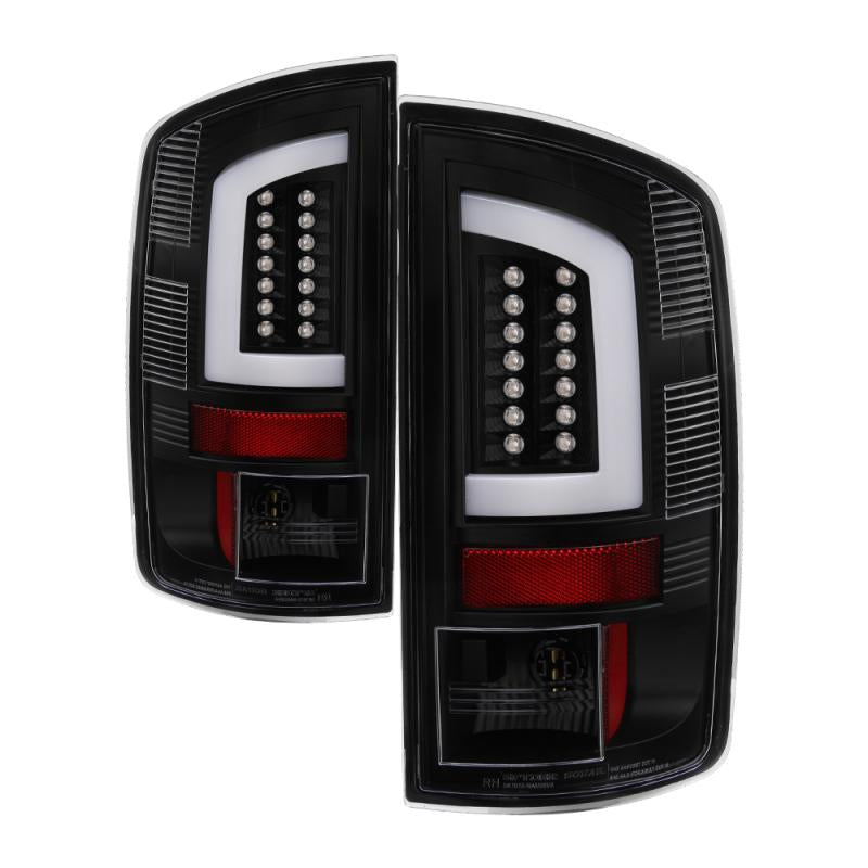 Spyder 07-09 Dodge Ram 2500/3500 V3 Light Bar LED Tail Lights - Black (ALT-YD-DRAM06V3-LBLED-BK) 5084262 Main Image