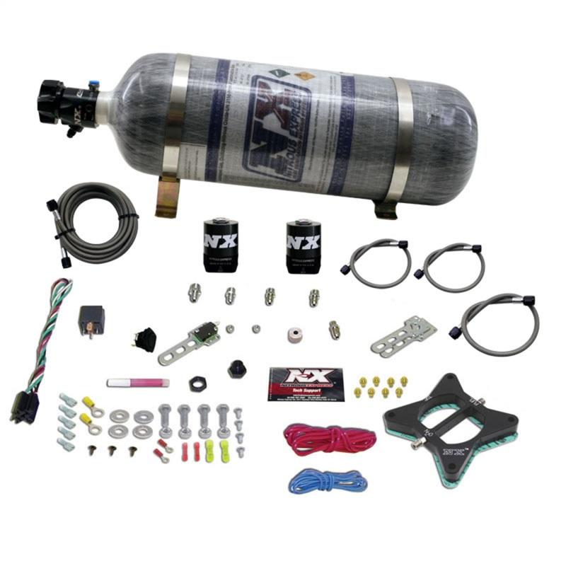 Nitrous Express 96-04 Ford Mustang 4.6L 2 Valve Nitrous Plate Kit w/Composite Bottle 20946-12 Main Image