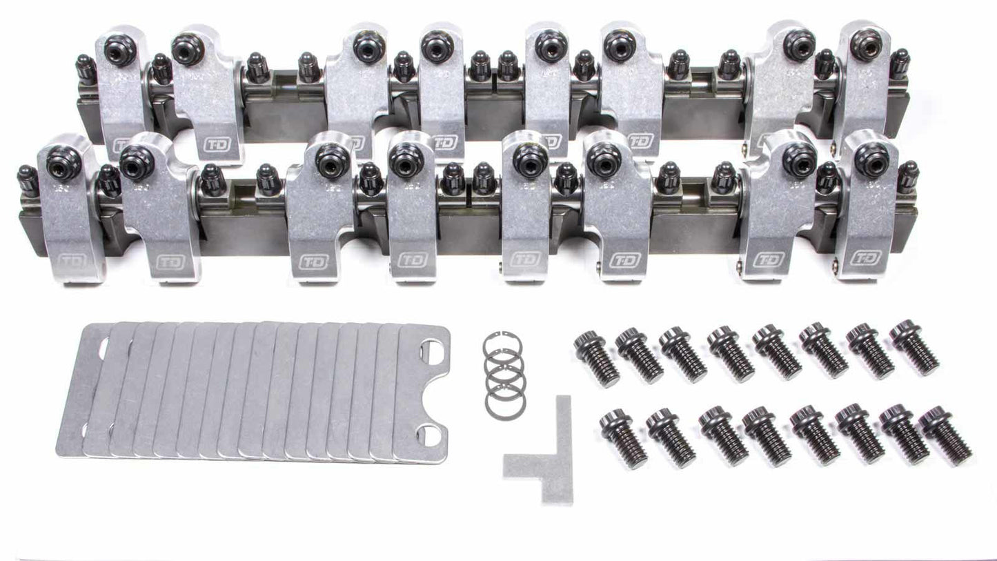 T and D Machine SBC Shaft Rocker Arm Kit - 1.6/1.5 Ratio TDM2300-160/150