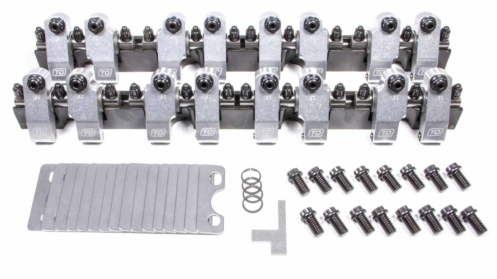 T and D Machine SBC Shaft Rocker Arm Kit 1.50/1.50 Ratio TDM2319-150/150