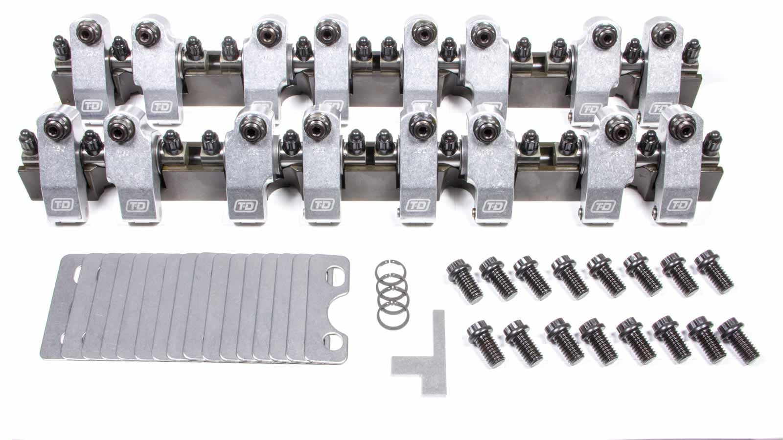 T and D Machine SBC Shaft Rocker Arm Kit - 1.6/1.5 Ratio TDM2251-160/150