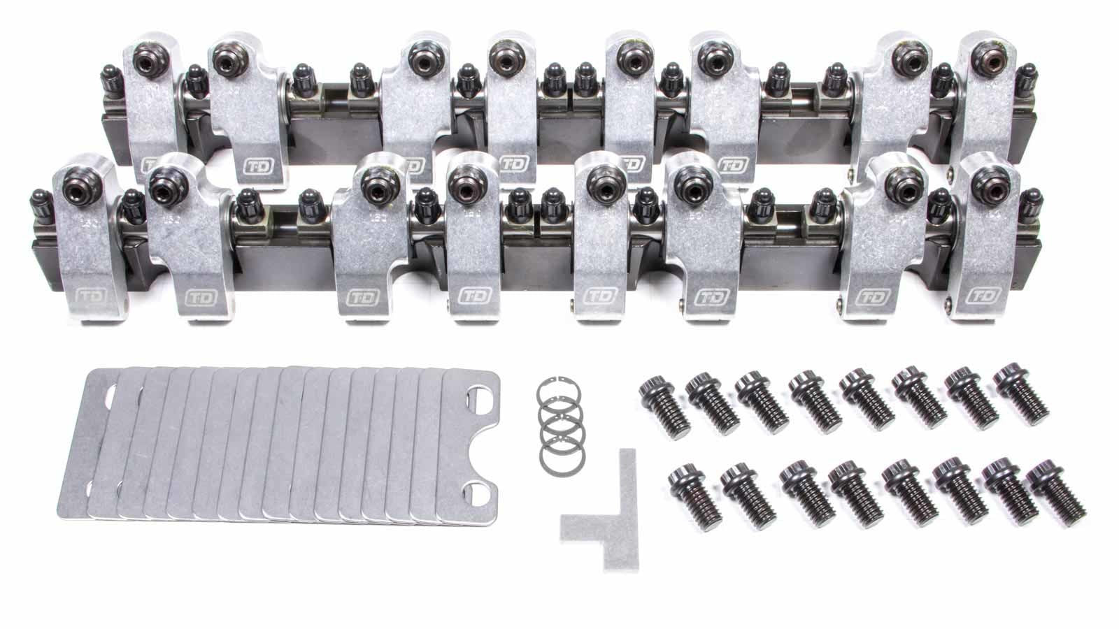 T and D Machine SBC Shaft Rocker Arm Kit - 1.5/1.5 Ratio TDM2301-150/150