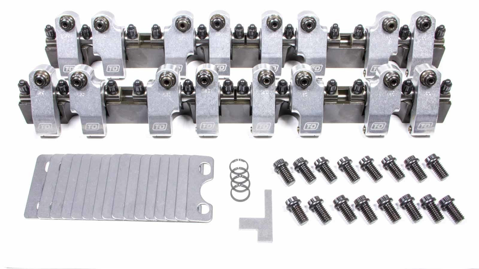 T and D Machine SBC Shaft Rocker Arm Kit - 1.6/1.5 Ratio TDM2217-160/150