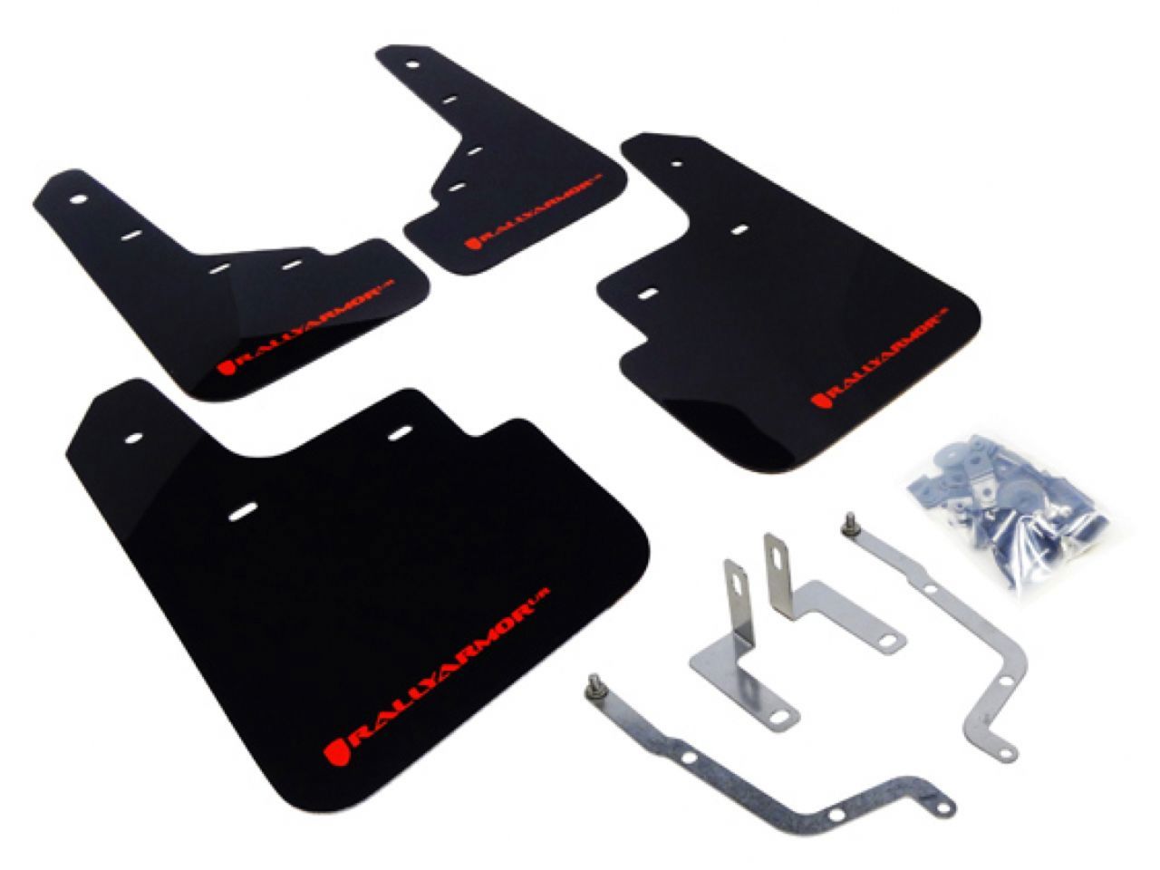 Rally Armor Mud Flaps MF31-UR-BLK/RD Item Image