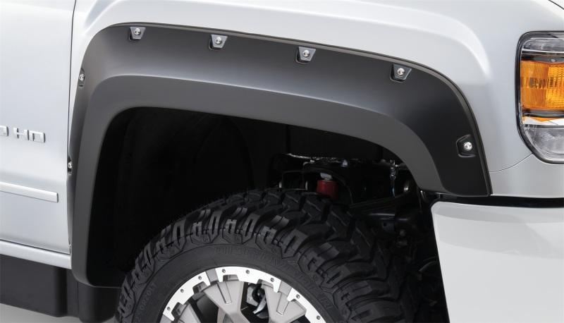 Bushwacker 15-18 GMC Sierra 2500 HD Pocket Style Flares 2pc - Black 40133-02 Main Image