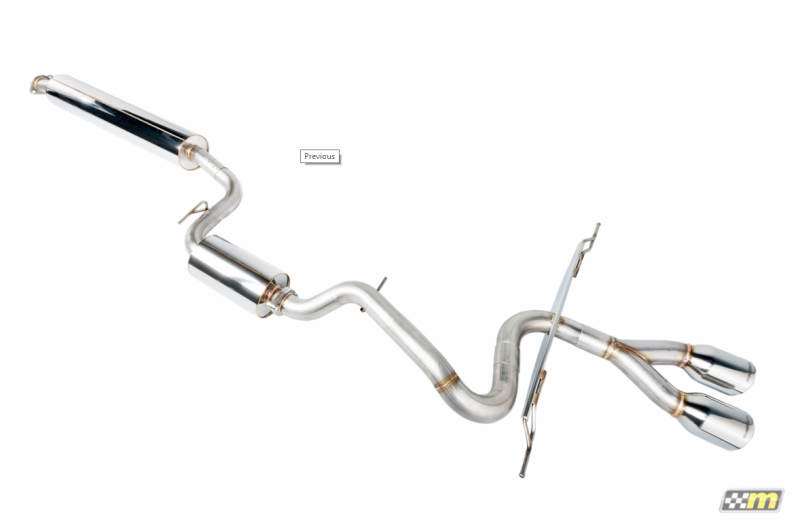 mountune 13-18 Ford Focus ST High Flow Stainless Steel Cat-Back Exhaust 2363-CBE-AB Main Image