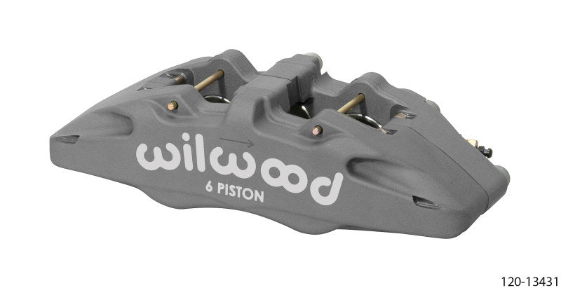 Wilwood DynaPro DP6 Lug Mount Anodized Alum. Caliper 1.62in/1.38in/1.38in Piston .38in Rotor - Left 120-13431