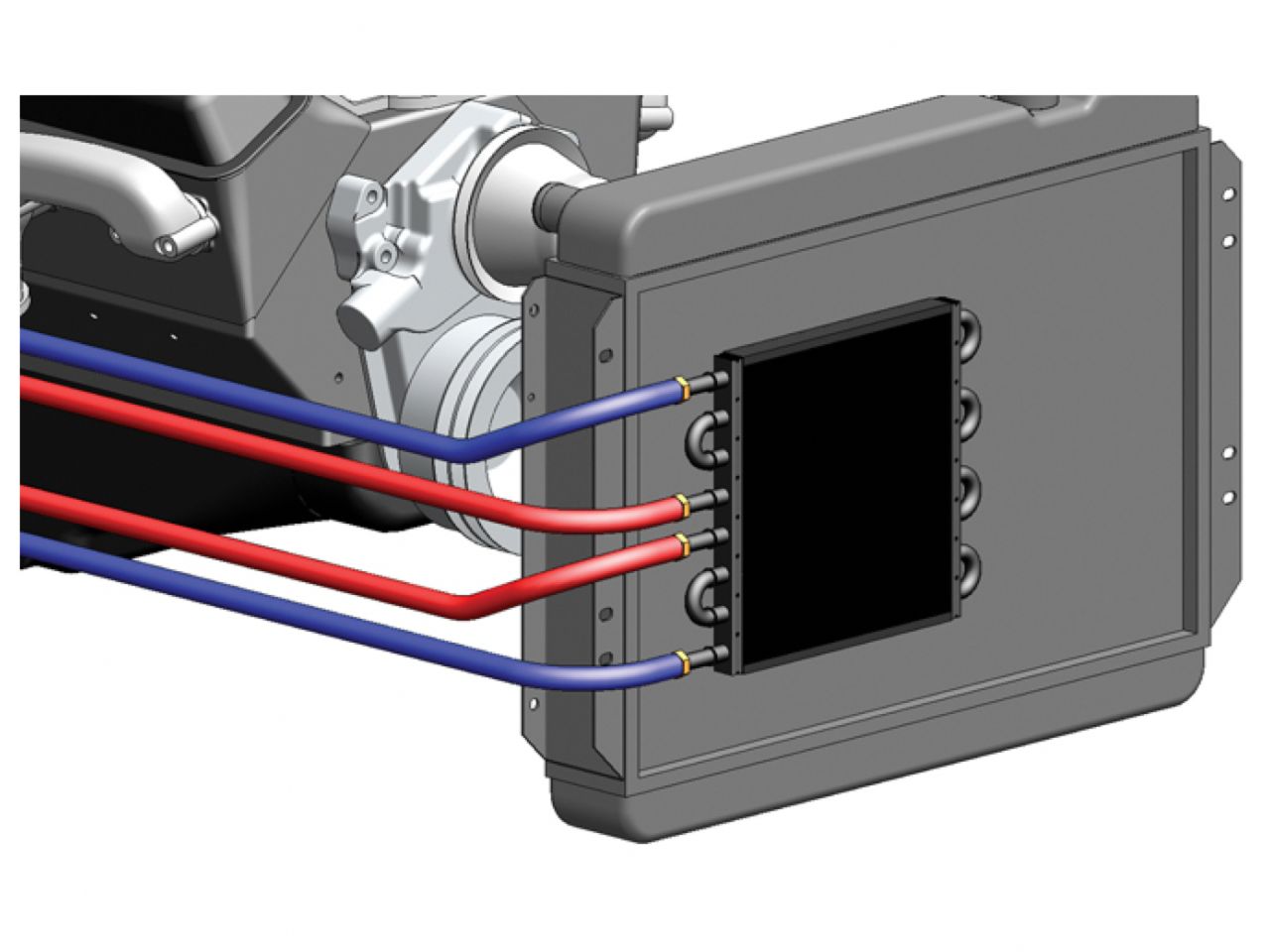 Derale 8 & 8-Pass Dual Circuit Fluid Cooler (-8AN)