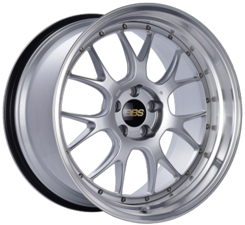 BBS LM-R 20x10 5x120 ET18 Diamond Silver Center Diamond Cut Lip Wheel -82mm PFS/Clip Required LM321DSPK