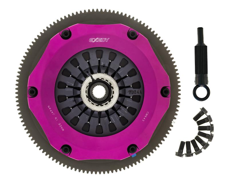 Exedy 04-17 Subaru WRX STI EJ255/EJ257 2.5L Twin-Organic Clutch Kit FM022SDF Main Image