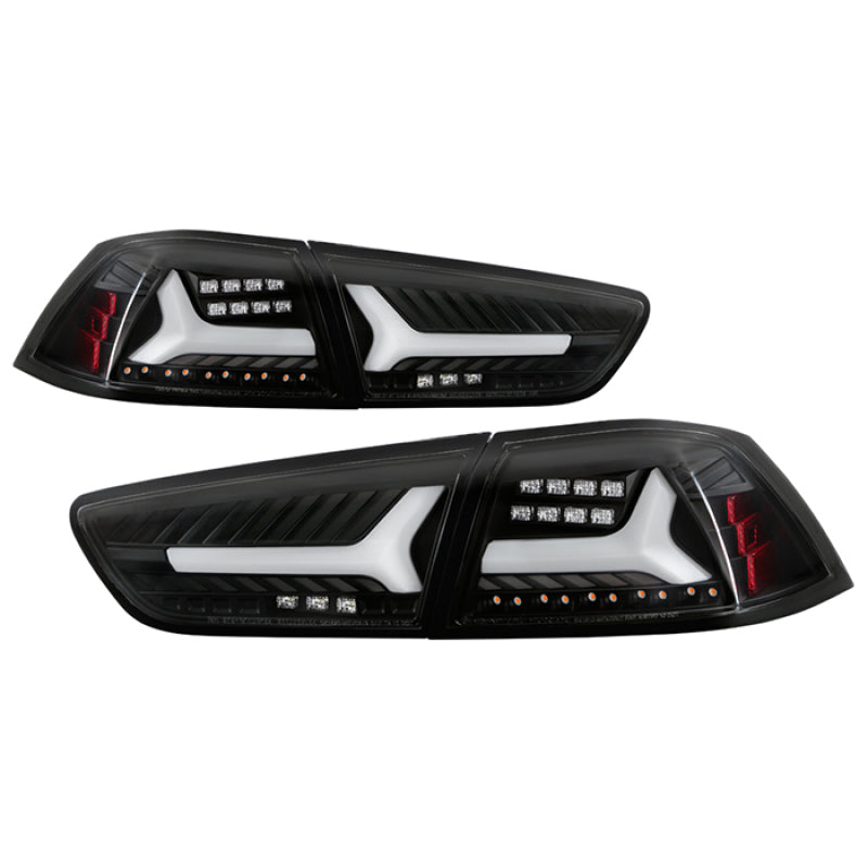 Spyder Mitsubishi Lancer/Evolution X 08-14 V2 LED Tail Lights - Black ALT-YD-ML08V2-SEQ-BK 5088130