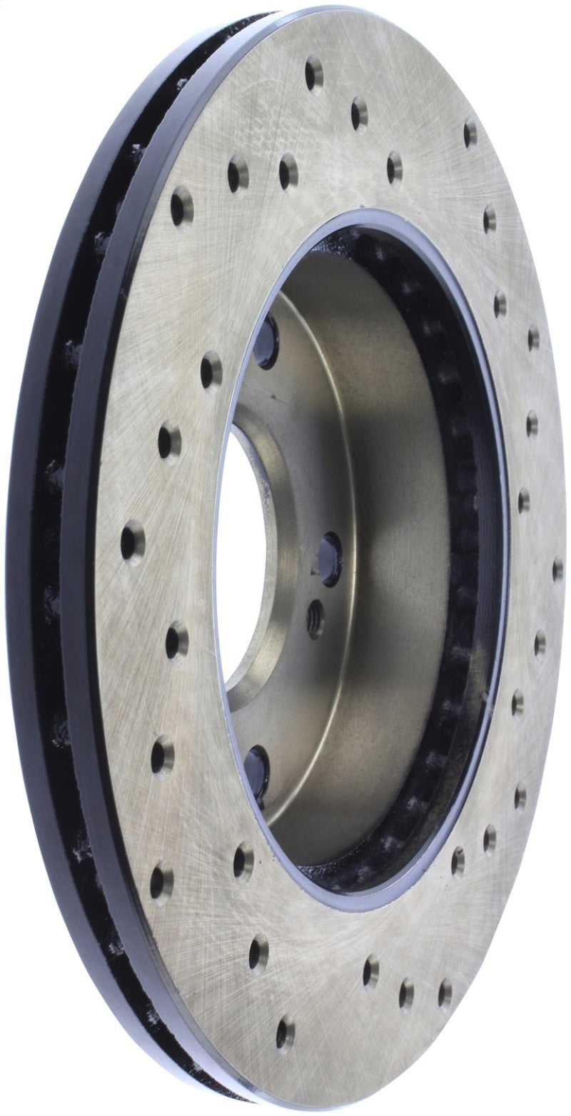 StopTech Sport Cross Drilled Brake Rotor; Front Right