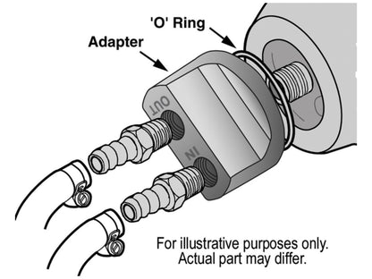 Derale Engine Oil Filter Relocation Kit 1/2" NPT Ports (3/4-16)