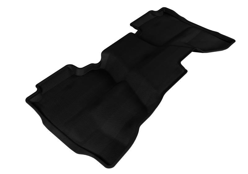 3D MAXpider 2014-2019 Chevrolet/GMC Silverado Double Cab Kagu 2nd Row Floormats - Black L1CH03921509 Main Image