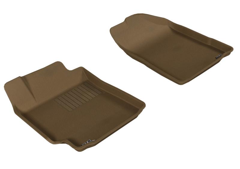 3D MAXpider 2007-2011 Toyota Camry Kagu 1st Row Floormat - Tan L1TY00411502 Main Image