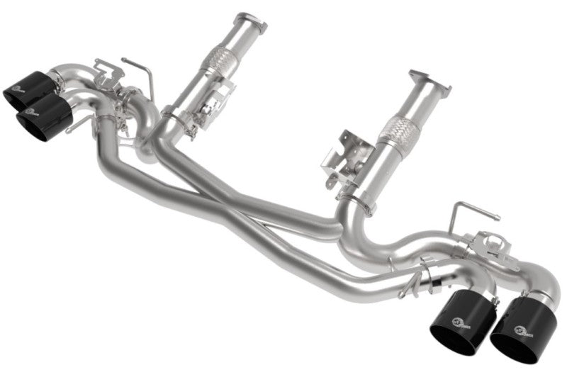 AFe MACH Force-Xp 304 Stainless Steel Cat-Back Exhaust Black 2020 Chevrolet Corvette C8 49-34124NM-B