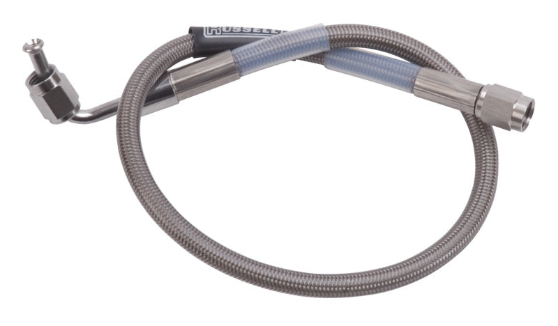 Russell 18" 90° -3 AN To Straight -3 AN Universal Brake Hose - Endura