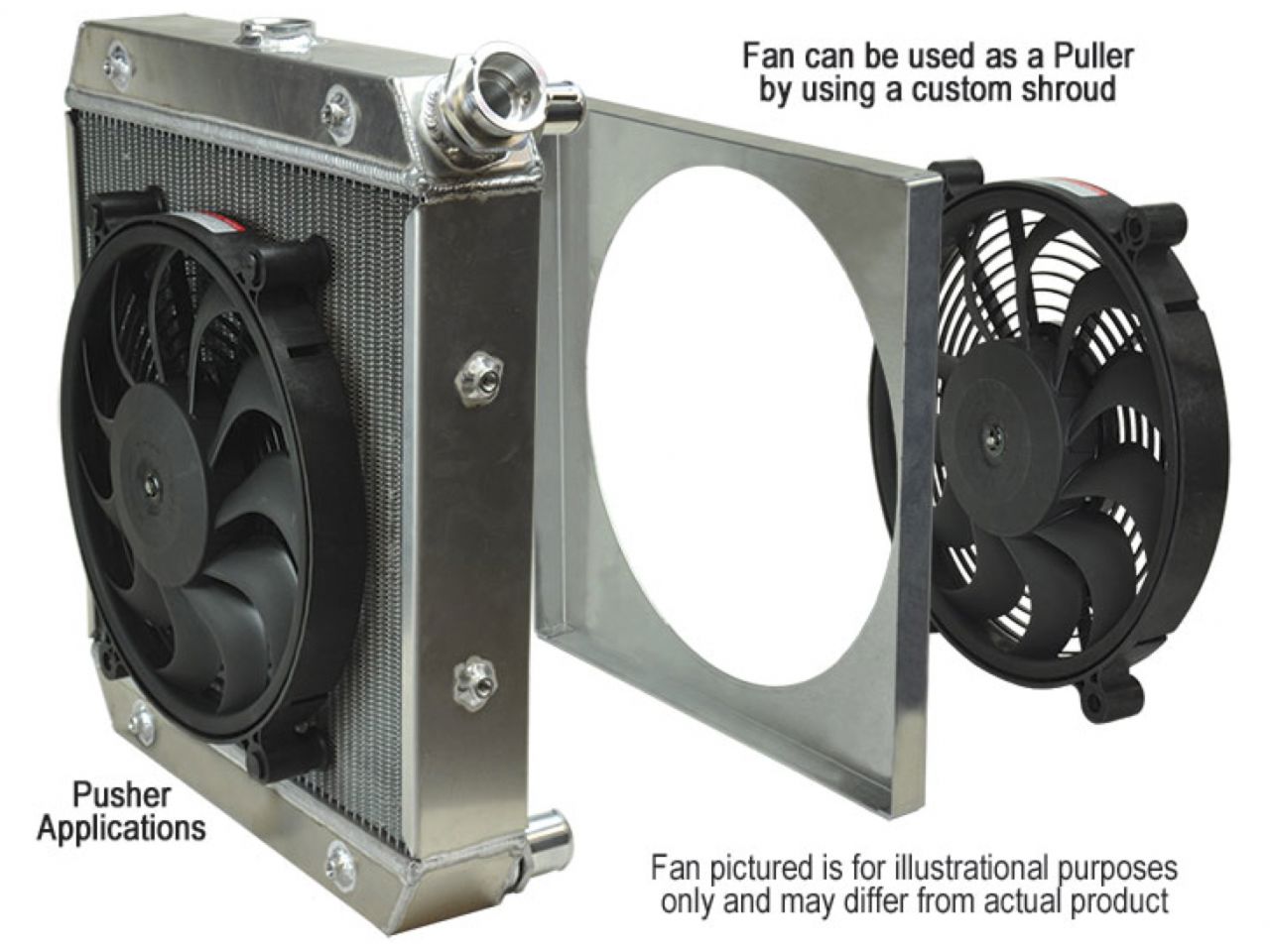 Derale 14 High Output Pusher/Drop-in Electric Fan