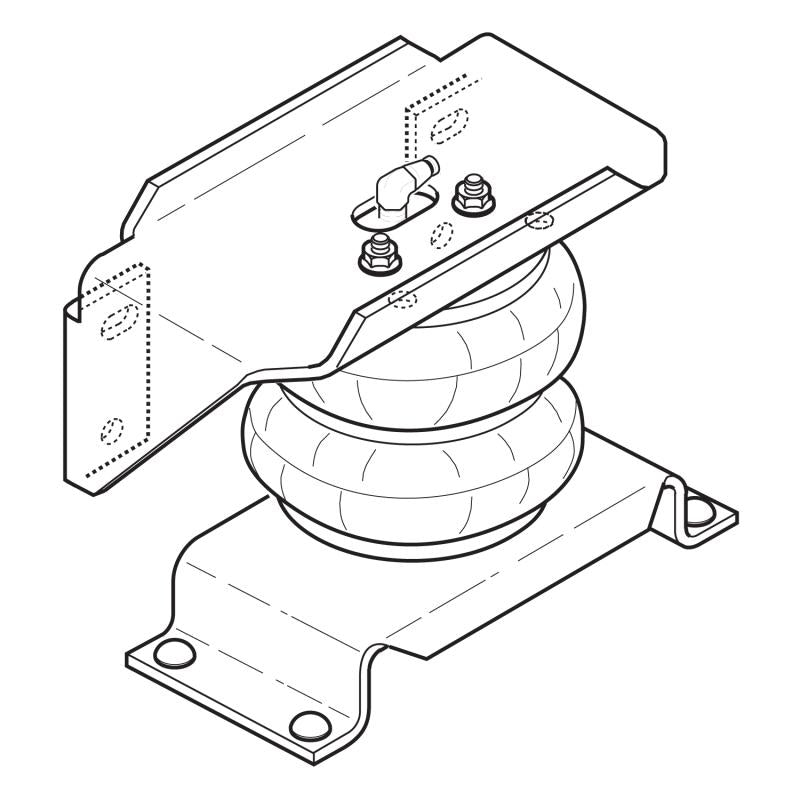 Firestone Ride-Rite Air Helper Spring Kit Rear Ford F550 / Ram 4500/5500 (W217602404) 2404 Main Image