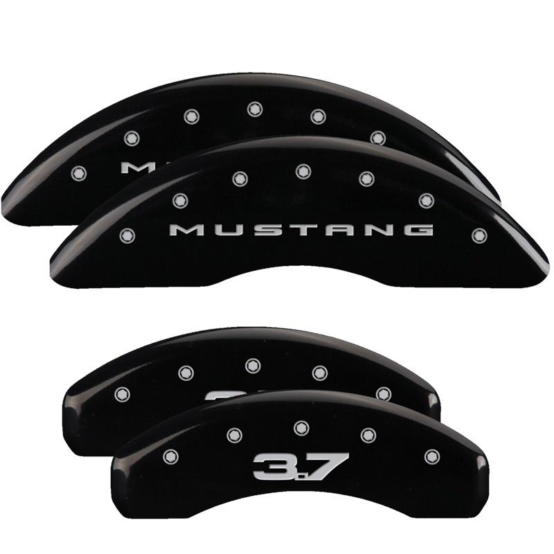 MGP 2 Caliper Covers Engraved Front Oval Logo/Ford Yellow Finish Blk Char 2004 Ford Focus 10214FFRDYL Main Image