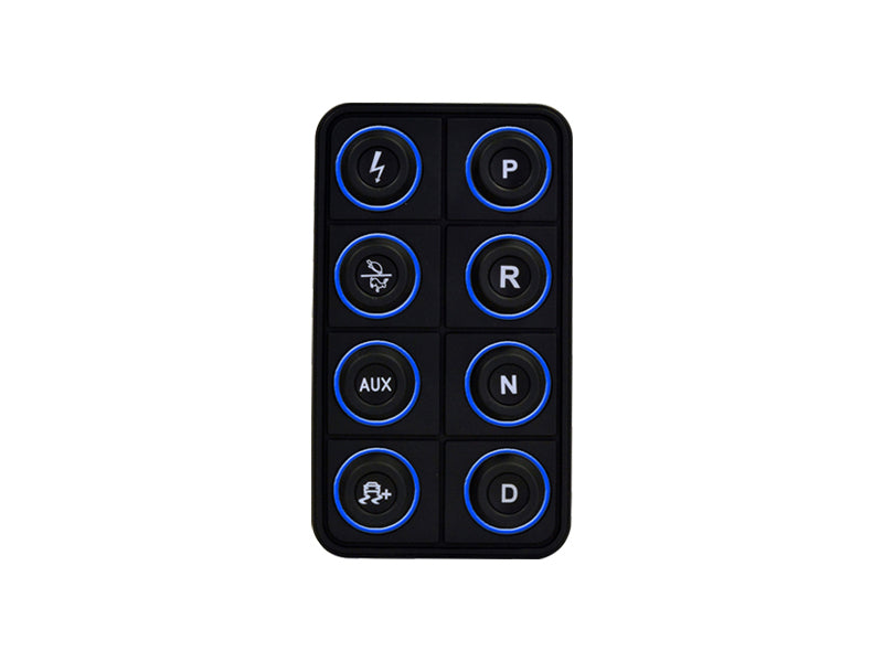 AEM EV 8 Button Keypad CAN Based Programmable Backlighting 30-8400