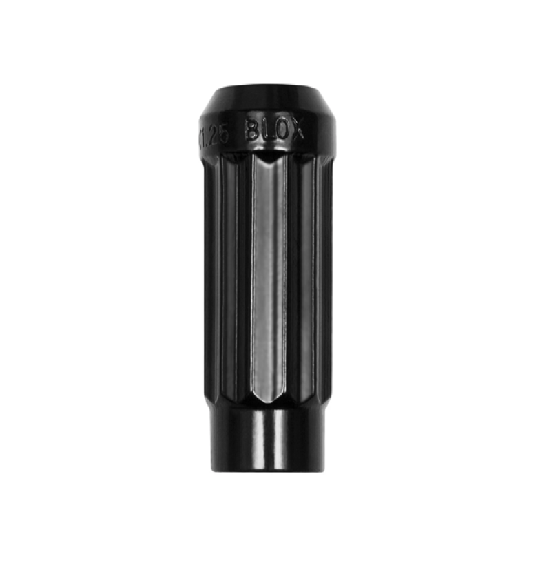 BLOX Racing 12-Sided P17 Tuner Lug Nut 12x1.25 - Black Steel - Single Piece BXAC-00143-BK