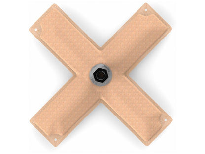 Holley 11" x 11" HydraMat, Cross - Center Outlet - 3/8 Inch NPT Fitting