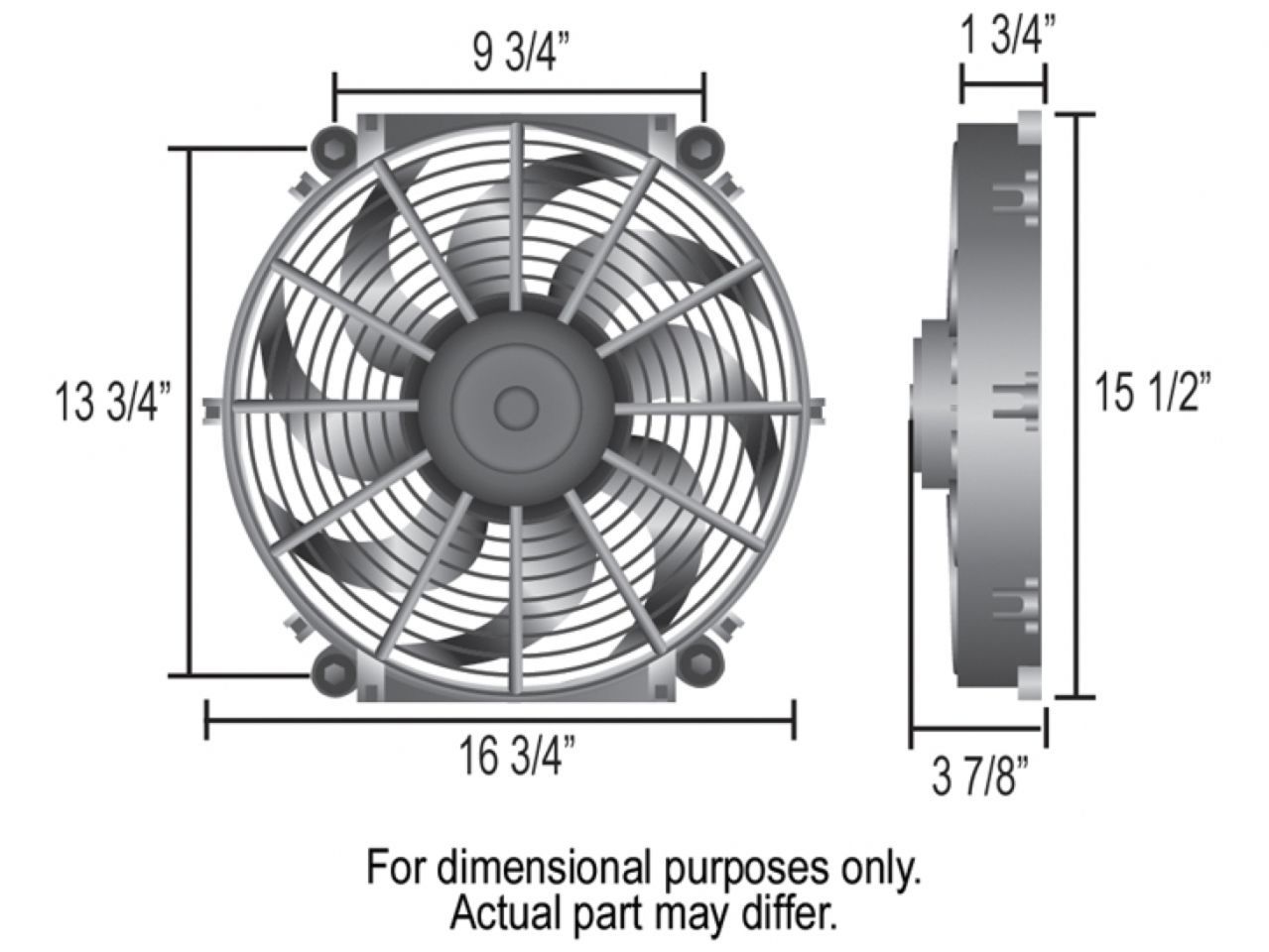 Derale 6" Tornado Electric Fan & 180°F Dual Probe Fan Controller Kit