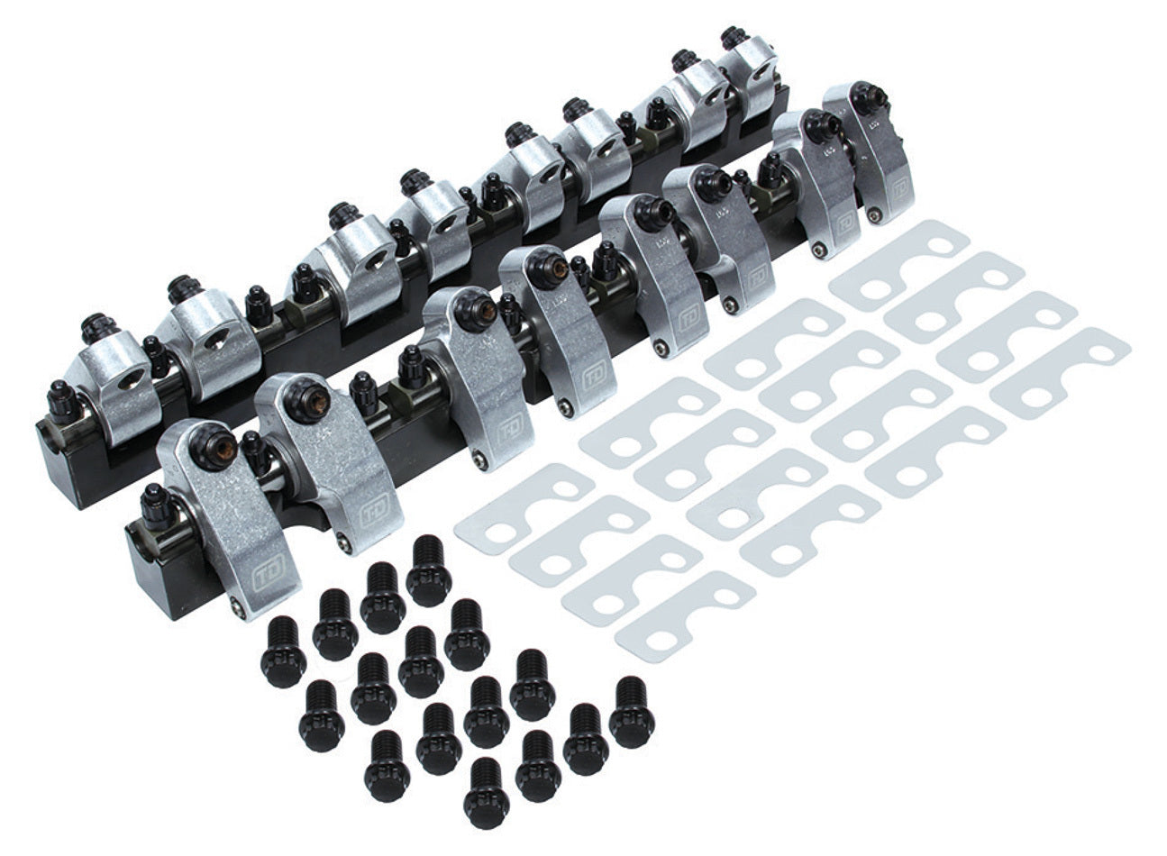 T and D Machine SBC Shaft Rocker Arm Kit - 1.65/1.6 Ratio TDM2251-165/160