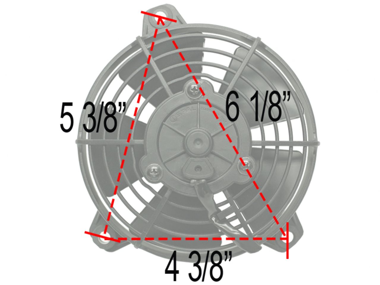 Derale HO Extreme 5 Paddle Blade Puller Elec Fan