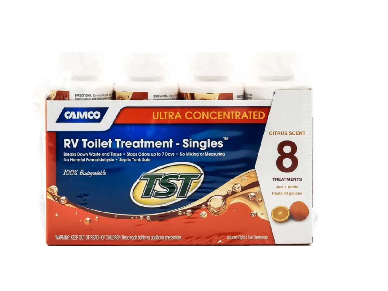 Camco TST Orange Singles - 8-4oz Bottles