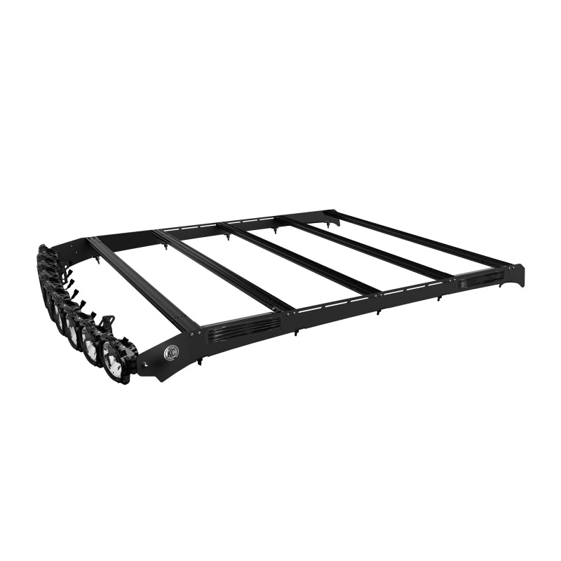 KC HiLiTES 15-20 Ford F-150/Raptor SuperCrew 57in M-Rack Pro6 Light Bar Roof Rack System 92254