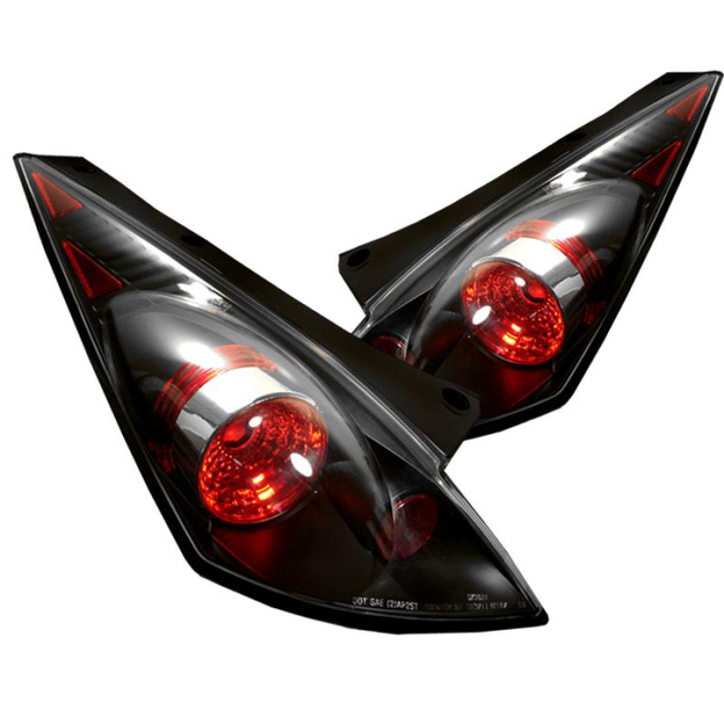 Spyder Nissan 350Z 03-05 Euro Style Tail Lights Black ALT-YD-N350Z02-BK 5006684 Main Image